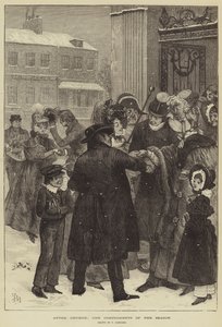 After Church, the Compliments of the Season by Frederick Barnard